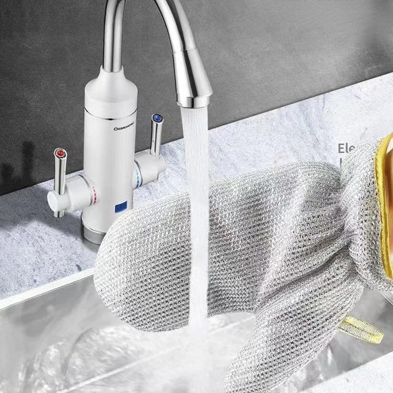 Steel Wire Cleaning Gloves (Pair of 2 Per Pack)