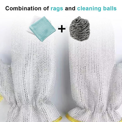 Steel Wire Cleaning Gloves (Pair of 2 Per Pack)
